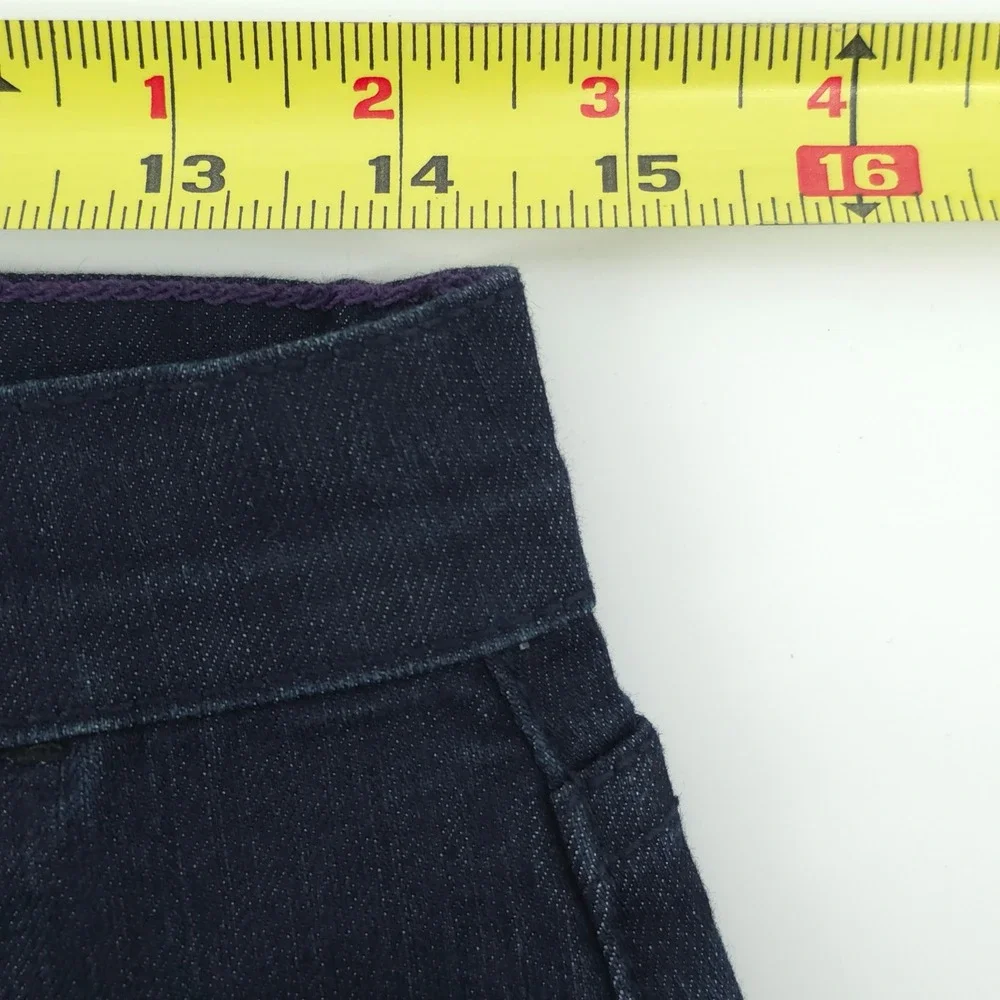 NYDJ Womens Jeans P1000 8P Dark Blue Bootcut High Rise Stretch Denim